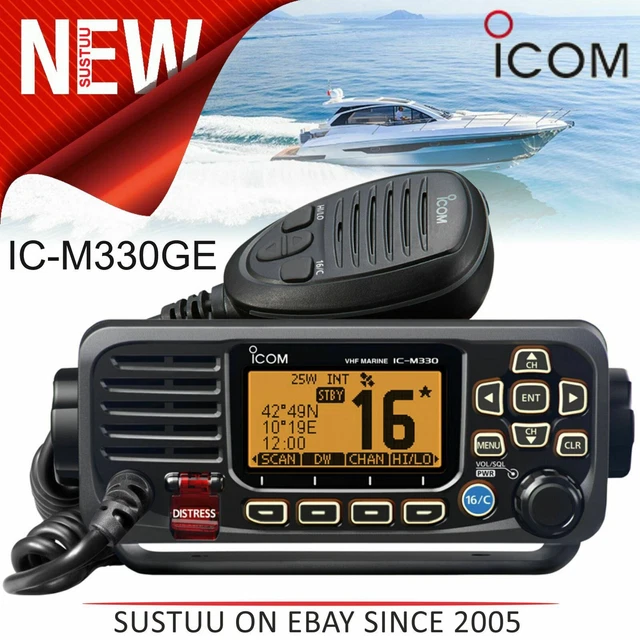 ICM330GE VHFDSC Marine Radio with External GPS Antenna GPS