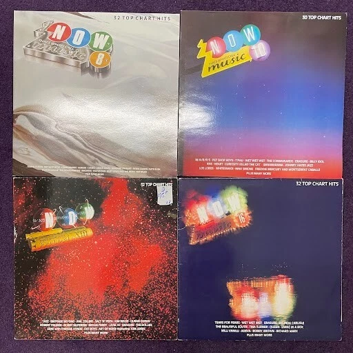 NOW THAT'S WHAT I Call Music 4 x Vinyl Record Album LP Job Lot 8 - 10 ...