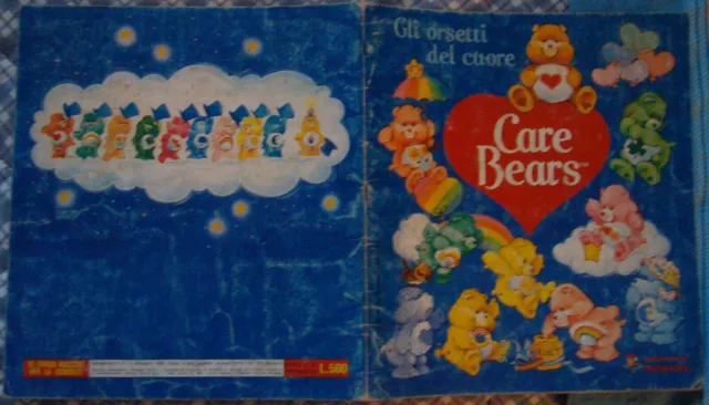 1 ALBUM STICKERS CARE BEARS VINTAGE STICKER BOOK 1986 bear cartoon,rainbow,brite