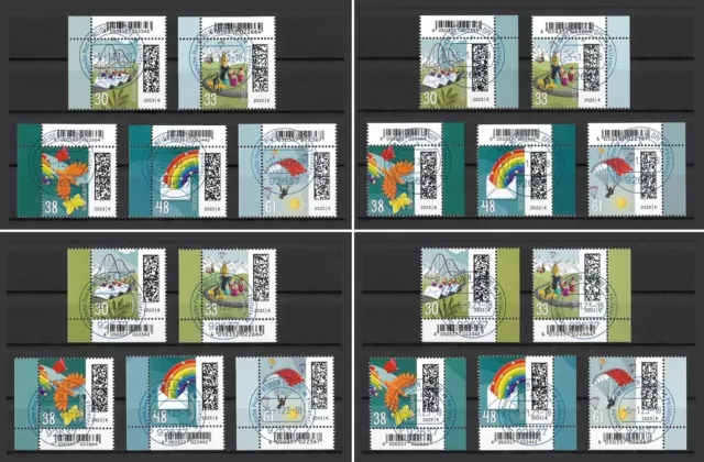 Bund Mi.Nr. 3732-3736 (2023) gestempelt Weiden/Welt der Briefe (Auswahl)