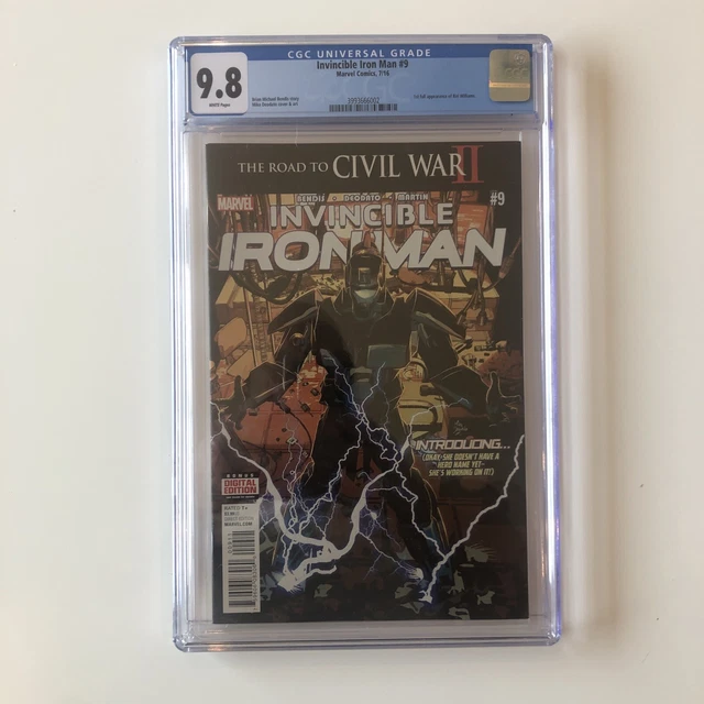 Invincible Iron Man #9 CGC 9.8 1st full appearance RiRi Williams IRONHEART