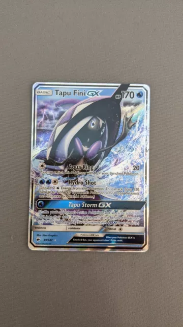 Tapu Fini GX 39/147 Burning Shadows - Holo - Pokemon TCG Card