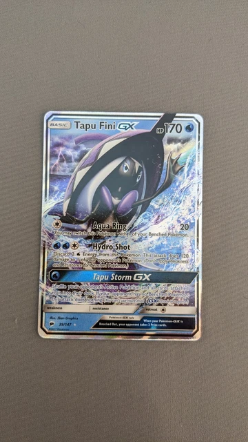 Tapu Fini GX 39/147 Burning Shadows - Holo - Pokemon TCG Card