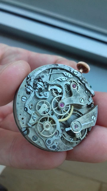 Mouvement Chronographe Suisse Landeron Hahn Cal. 13 Monopusher - Vintage Années 1940, Occasion