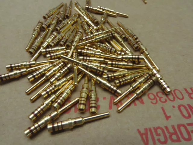 M39029/4-110 MIL-SPEC Male Pin Contact 20-24awg - 43 pcs LOT