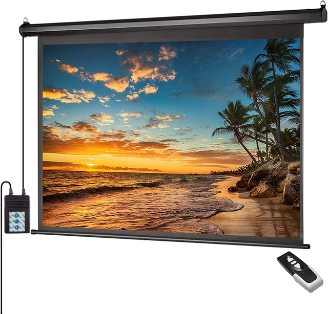 AUTO MOTORIZED PROJECTOR Screen with Remote Control 120 Inch 43 Aspect