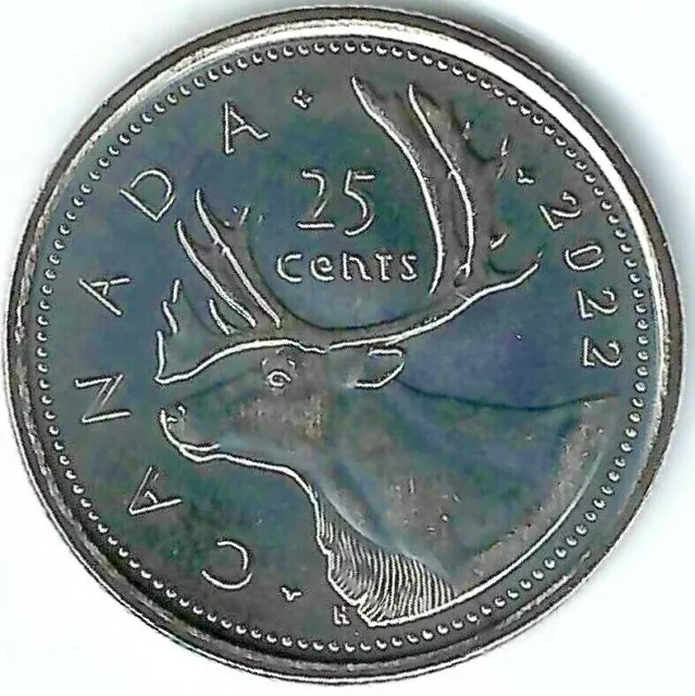 2022 Canada First Strike Brilliant Uncirculated Caribou 25 Cent Coin!