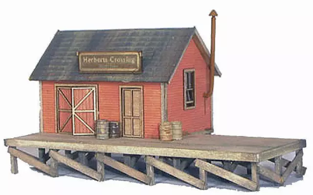 Banta Modelworks 2082 HO Scale Herbert's Crossing Freight House KIT FORM HH
