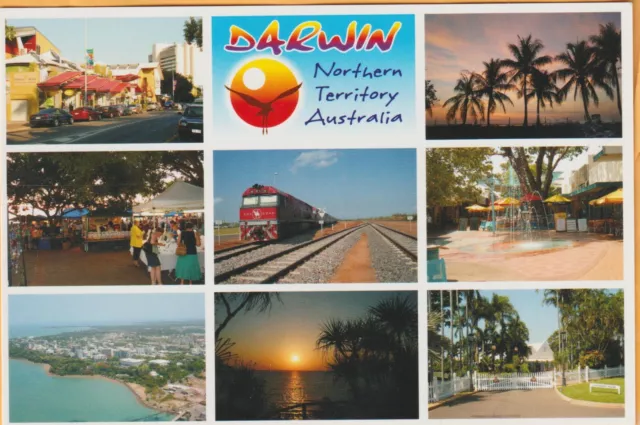 Darwin Northern Territory 8 Scenes Incl Mall Davric Postcard