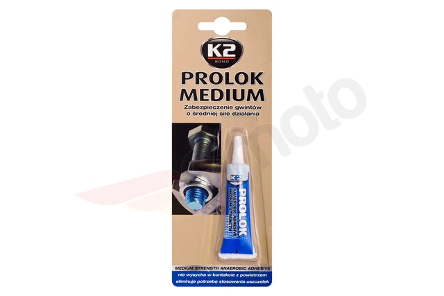 Adesivo filettato medio resistente adesivo a vite K2 Prolok Medium 6 ml blu