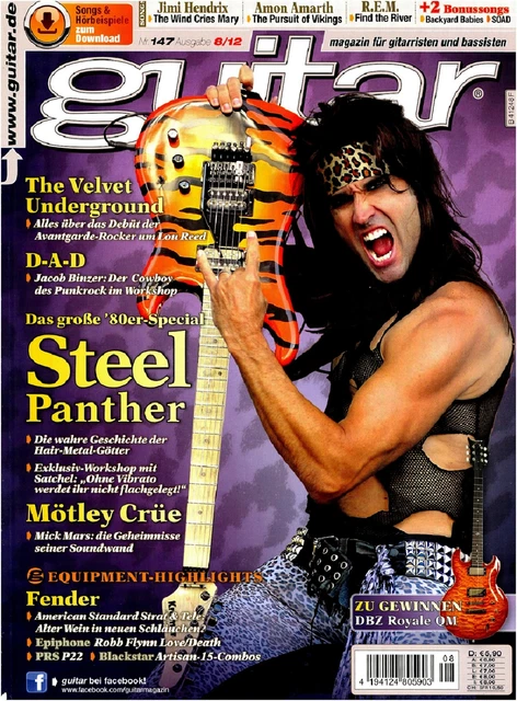 Guitar 08 2012 Avec Gitarre Playalongs Et Interview Steel Panther
