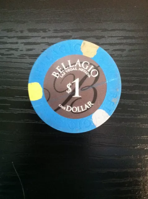 $1 Casino Chip -- Bellagio Hotel Casino -- Las Vegas Nevada -- "Collectible"