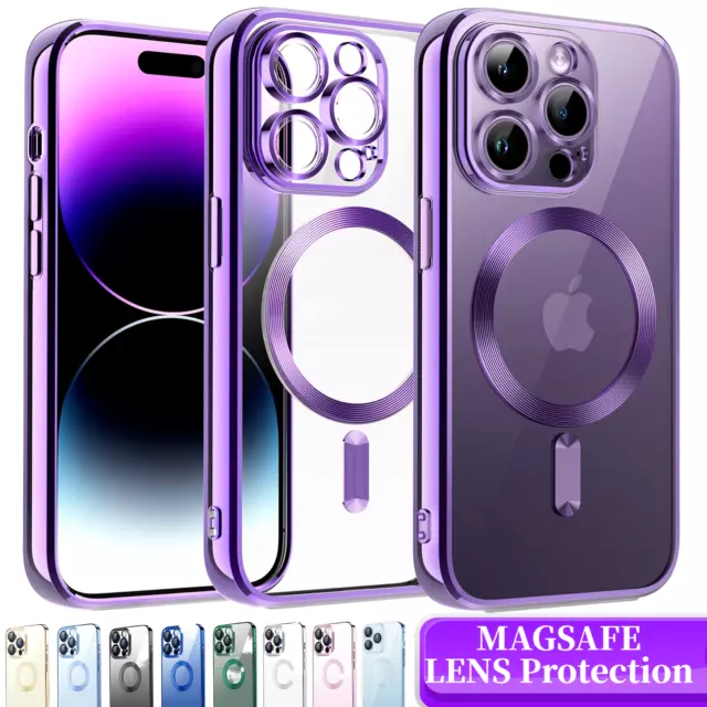 Magnetic Shockproof Case For Apple iPhone 14 Pro Max Plus Silicone Phone Cover