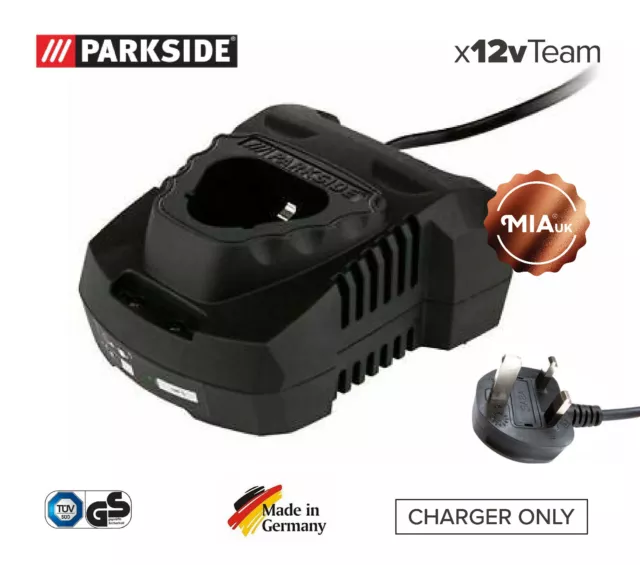 PARKSIDE 12V 2AH/4AH Battery Charger for Cordless Garden Saw PAAS 12 A1, B1  NEW £21.99 - PicClick UK