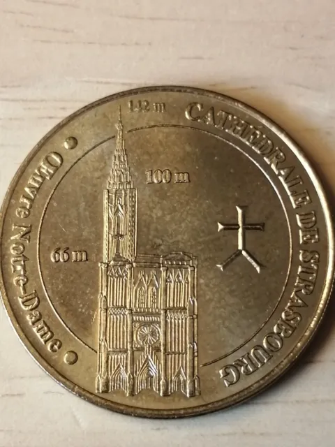 médaille souvenir MDP monnaie de Paris Cathédrale de Strasbourg 2007