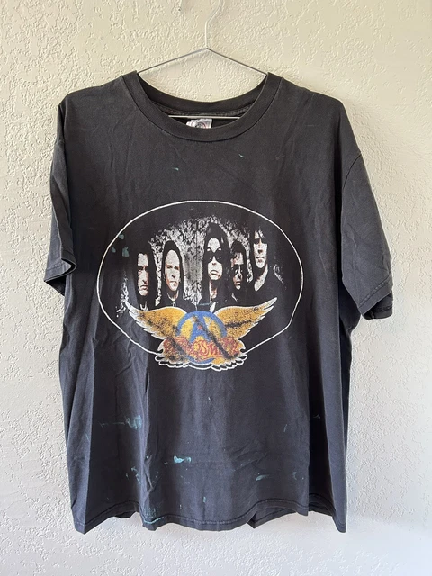 vintage aerosmith concert t shirt
