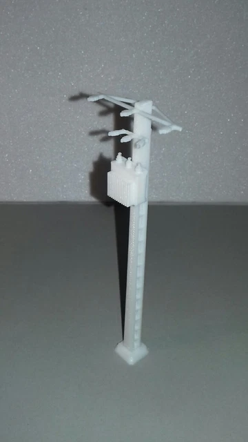 Lot De 5 Lampadaires Avec Lumières DEL échelle HO - Pour Bâtiments Miniatures, Neufs, Fabrication Chinoise