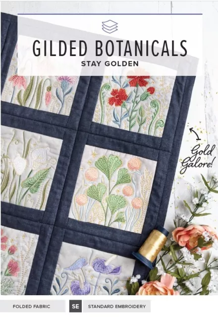 Anita Goodesign - Gilded Botanicals - Machine Embroidery Designs Usb Pes