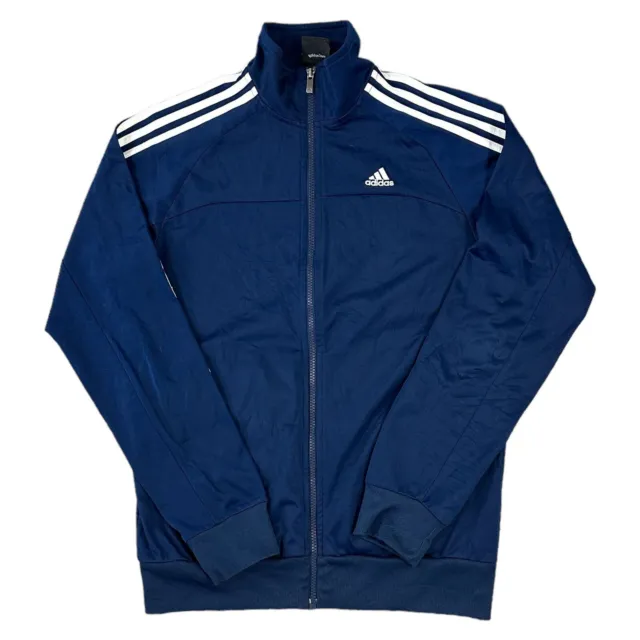 Adidas Track Jacket Performance Essentials Sportswear Blue Mens Medium