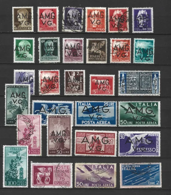 Italy Allied Military Government AMG VG Venezia  AMG FTT & airmail stamps lot