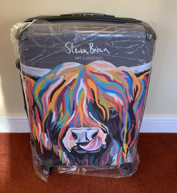 Large Steven Brown Art Heather McCoo Suitcase - 95 Litre Capacity - Unused