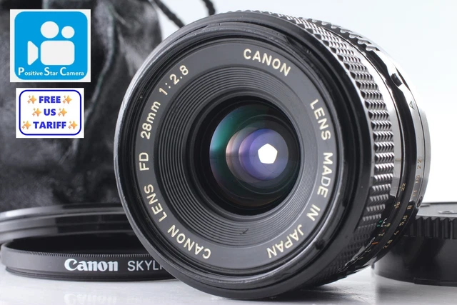 MINT CANON NEW FD NFD 28mm f/2.8 Manual Focus Wide Angle Lens From
