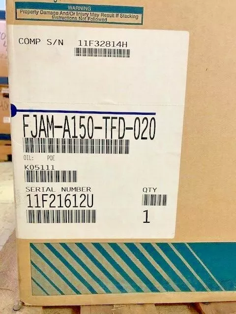 New Factory Overstock Copeland FJAM-A150-TFD-020 Condensing Unit 460V New Factory Overstock Copeland FJAM-A150-TFD-020 Condensing Unit 460V