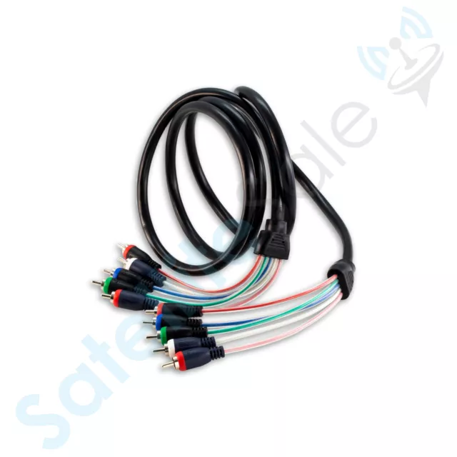 6FT Component Video Cable with Audio 5 RCA Red Green Blue RGB for HDTV DVD VCR 2