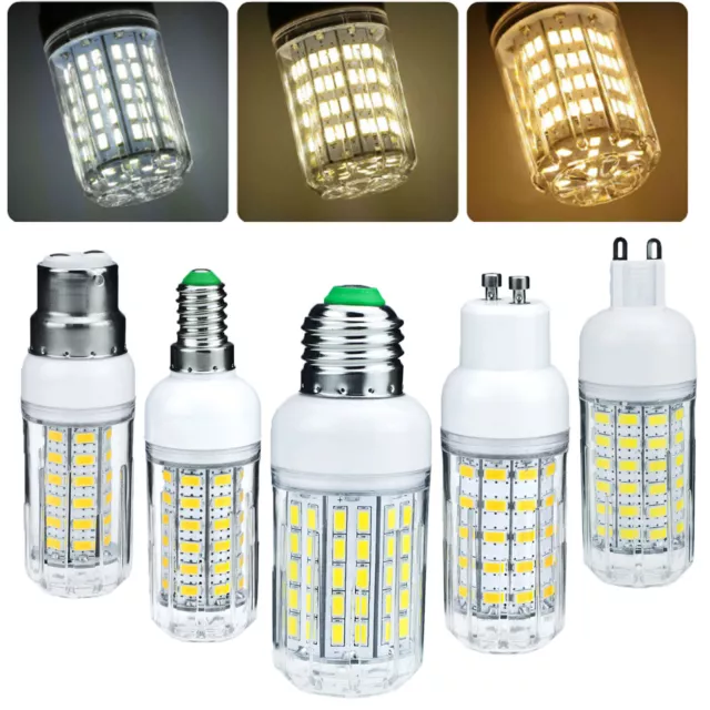 LED Mais Glühbirnen E27 E26 E12 E14 G9 GU10 B22 5730 SMD 24 - 72 LEDS Lampe