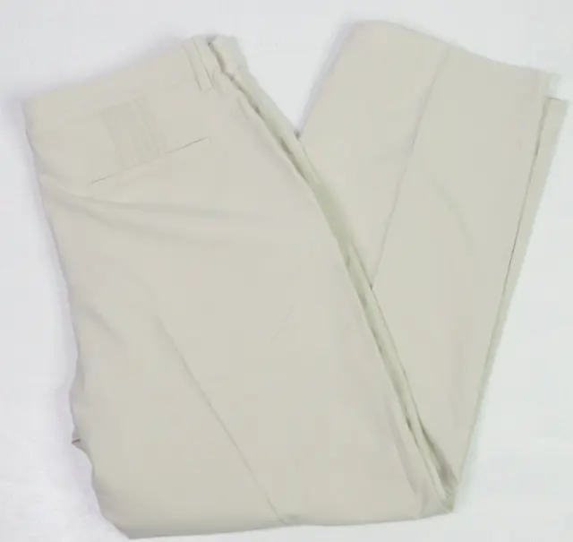 Adidas Golf Mens Polyester Climalite Tri Stripes Pants Ae7005 38 X 34 Ivory
