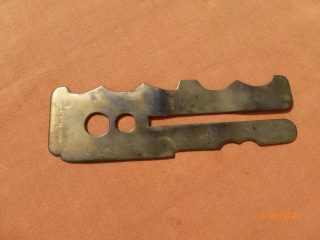 WW1 BUTTON STICK Brass Polishing British Army Military Patent