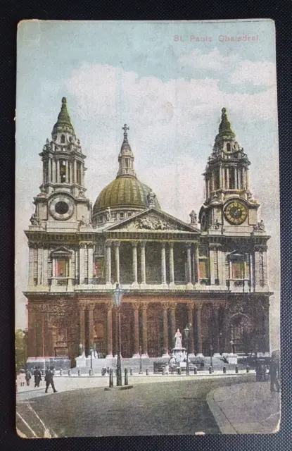 Unposted Vintage Colour Postcard - St Paul's Cathedral b2