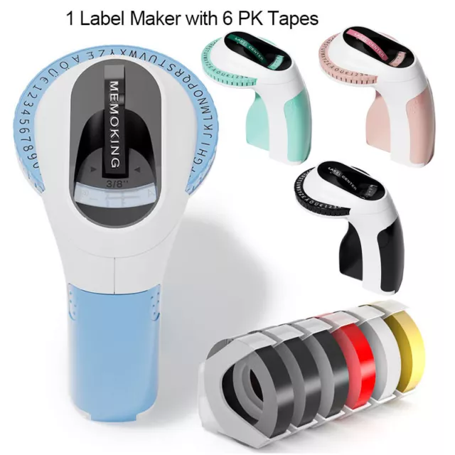 Phomemo Embossed Label Maker with Tapes 9mm E975 Junior Embossing Label Printer