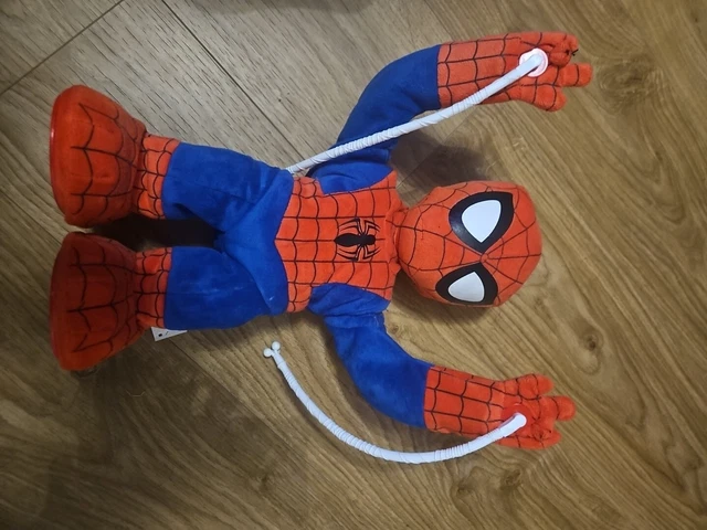 MARVEL SPIDER MAN Sling Swing Talking Moving Soft Toy Electronic 38cm 9.99 PicClick UK