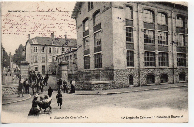 BACCARAT - Meurthe et Moselle - CPA 54 - l' Entrée des cristalleries -
