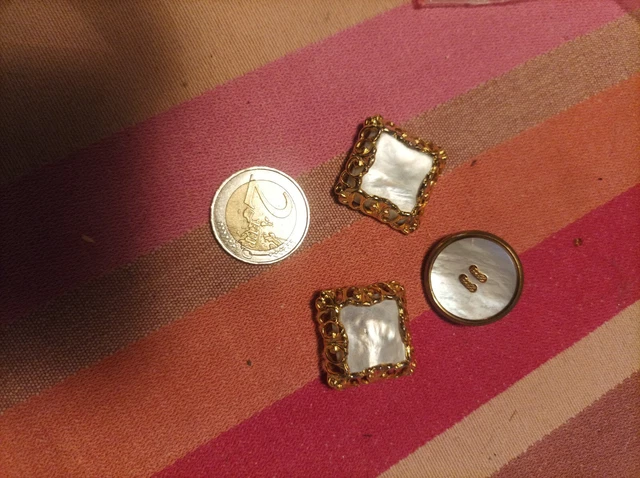 Boutons à Tige Dorés - Lot De 10 (11/15/21 Mm) - Couture Déco Vêtements - 2