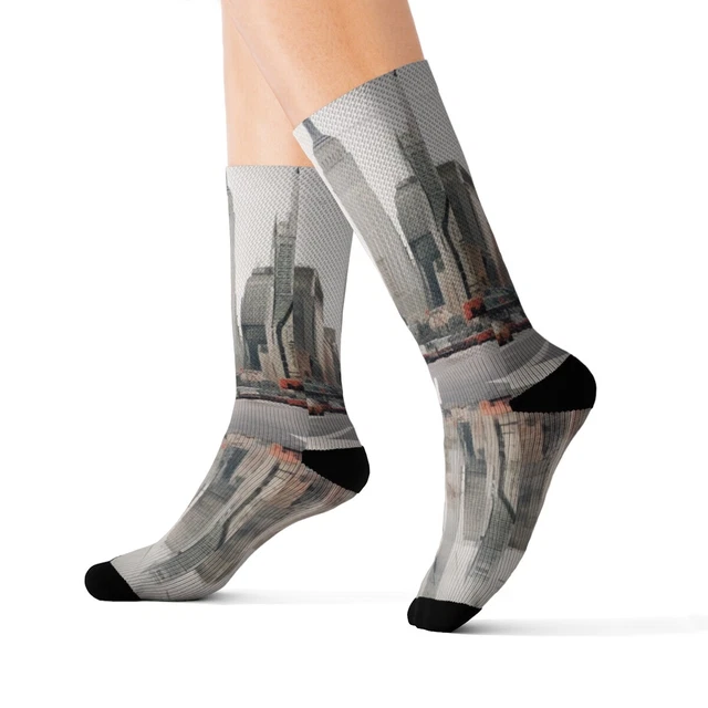 Yellow Taxi New York Wanderlust Adventure Socks