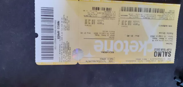 Vendo 2 biglietti (anche singolo)per concerto Salmo il 13 luglio Roma