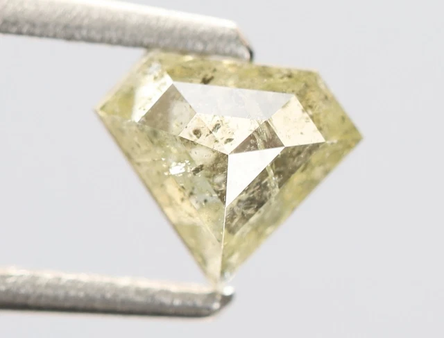 0.56 Ct, 5.0 X 5.9 X 2.9 MM, Natural Light Green Color Pentagon Shape Diamond
