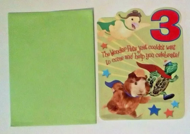 American Greetings Kid Squad Wonder Pets For A 3 Year Old Birthday Card