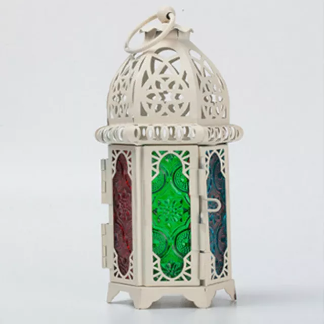 Glass Moroccan Delight Garden Candle Holder Table/hanging Lantern Tealight