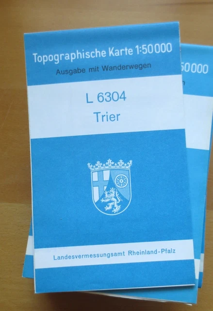 r1-1) Topographische Karte 1 : 50000   Trier    L 6304