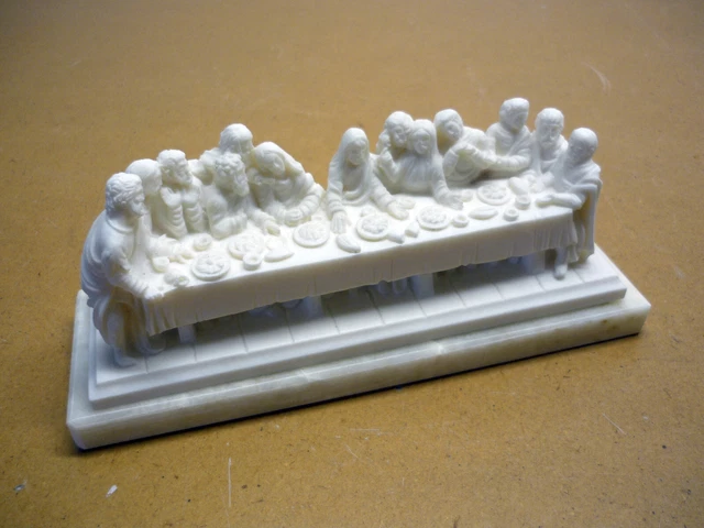 Wandbild Letztes Abendmahl - Aquarell Poster 50x75cm Für Wohnzimmer Deko