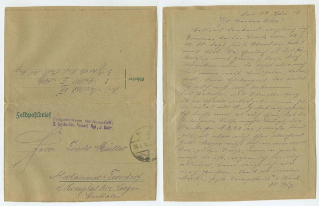 97594 - Feldpostbrief - 20.1.1918 nach Aherhammer-Ferndorf