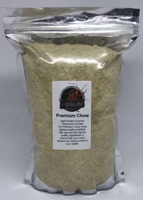 Premium Chow High Protein Food Dubia Roaches Crickets Free Shipping Available!!!
