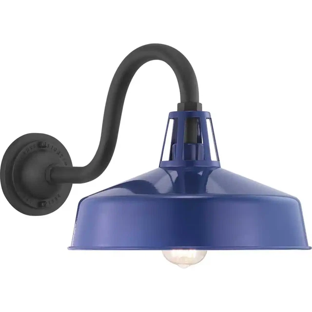 Cedar Springs Collection 1-Light Navy Farmhouse Outdoor Extra-Large Wall Lantern