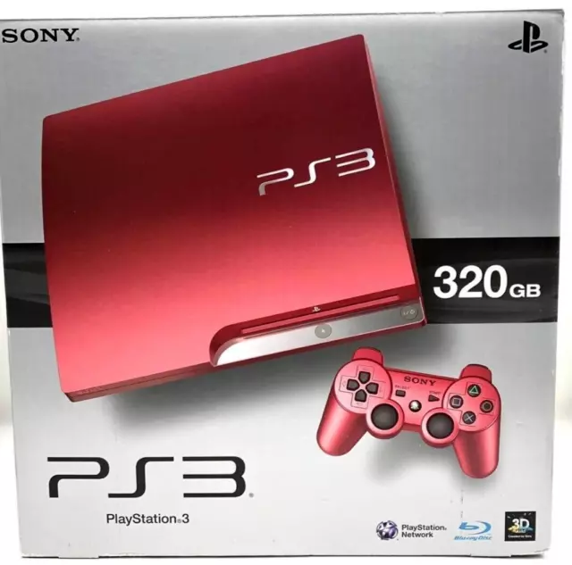 Sony PlayStation 3 PS3 CECH-3000B Scarlet Red 320GB Game Console Japan NEW