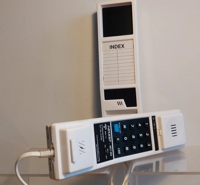 VINTAGE 80’S NETSET MCT-650 Corded Push Button Wall Mounted Telephone ...