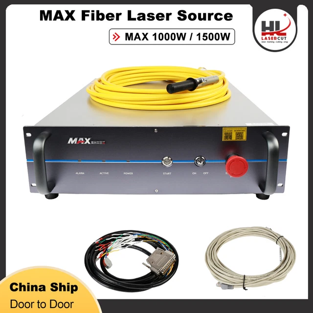 Max MFSC 1000W 1500W Single Module CW Fiber Laser Laser Source for Metal Cutting