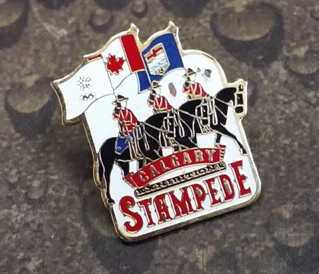 Calgary Exhibition & Stampede Flag Bearers pin badge Alberta Canada Olympics